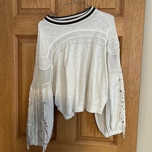 Free People cropped crew neck